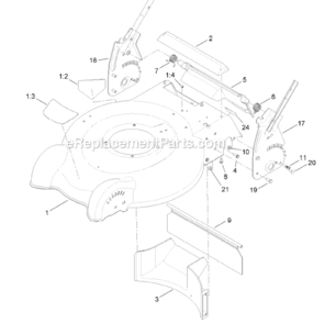 Part Location Diagram of 125-2517 Lawn Boy Shield-trailing